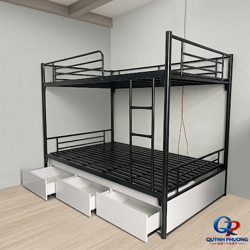 giuong-sat-2-tang-co-hoc-mau-den Giường sắt 2 tầng có hộc