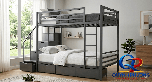 Giường Tầng Sắt Cao Cấp & Thông Minh – Nội Thất Quỳnh Phương VINA PRO