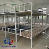 Giường tầng sắt màu trắng