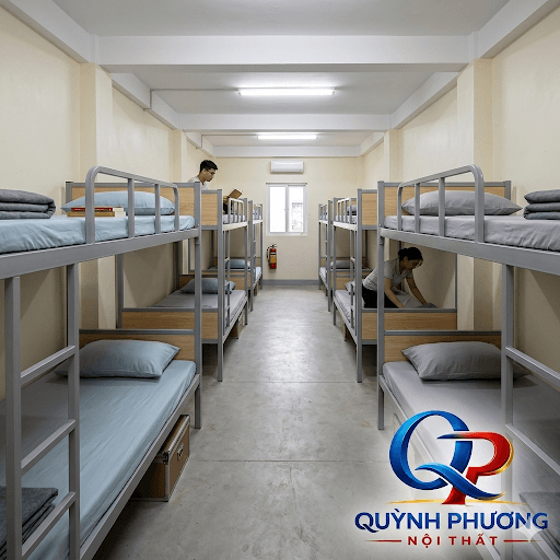 Dự Án: Cung Cấp 60 Bộ Giường Tầng Sắt Cho Công Ty TNHH Xây Lắp Thương Mại Khởi Đạt