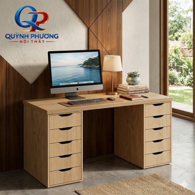 Bàn làm việc 2 hộc ngăn kéo