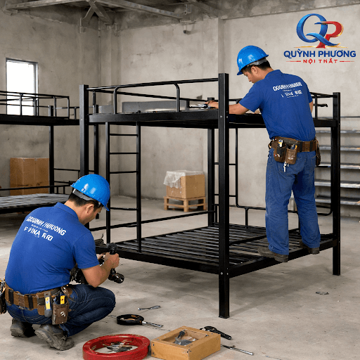 Dự án cung cấp 120 Giường Tầng Sắt tại Cảng Tuần Châu Hạ Long - Công ty Cổ phần Đầu tư và Xây lắp An Đông