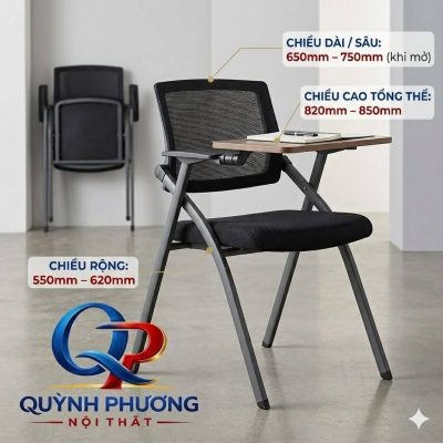 Ghế đào tạo, ghế học gấp gọn liền bàn