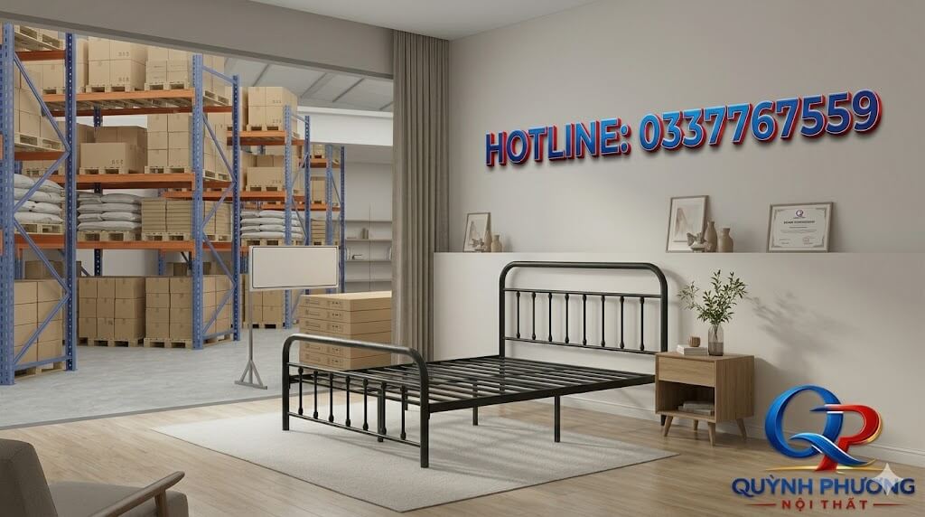 Giường Sắt 1 Tầng Instock: Giải Pháp Tối Ưu Không Gian Sống Hiện Đại