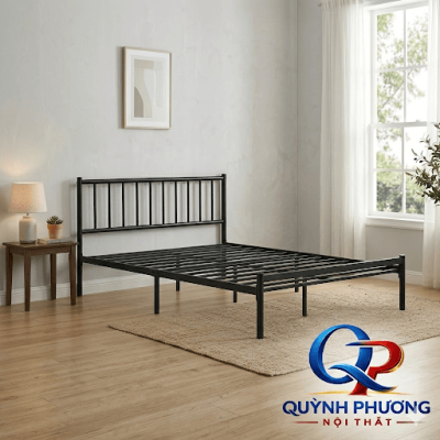 Giường tầng sắt đơn